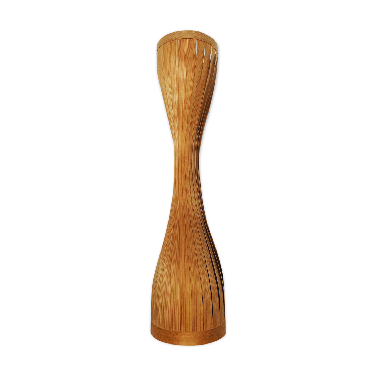 Swedish mid-century modern wooden floor lamp by Hans Agne Jakobsson
