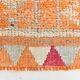 Tapis de couloir vintage orange doux 3x11, en laine, 90x330 cm