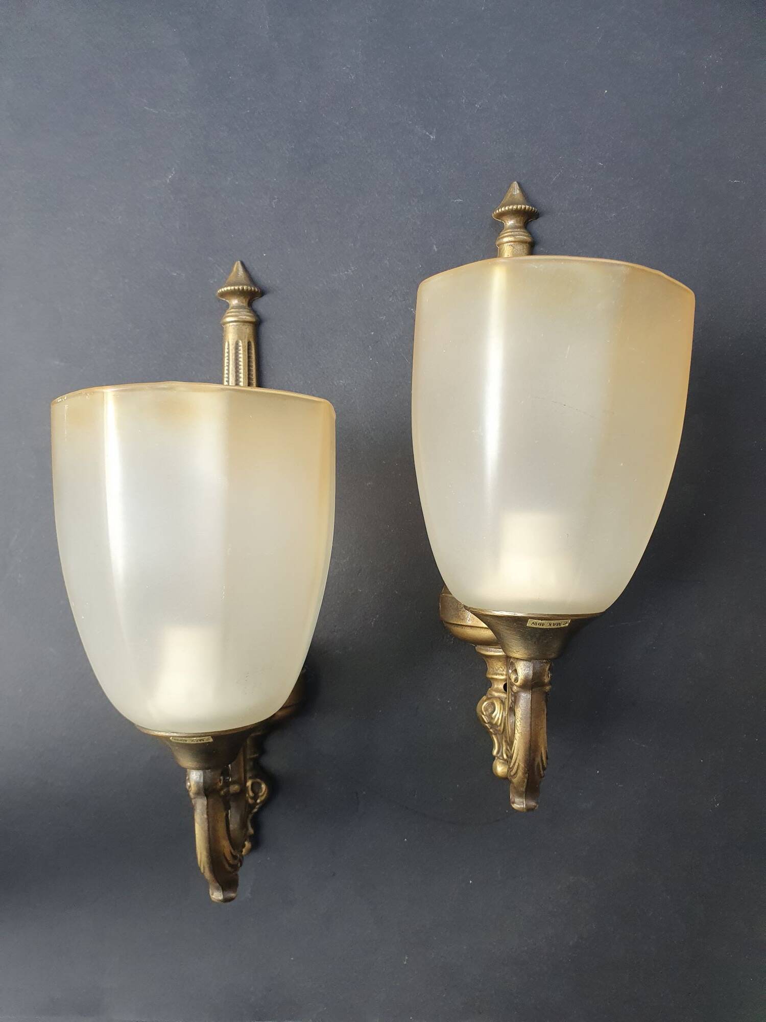 Pair of Art Deco wall sconces