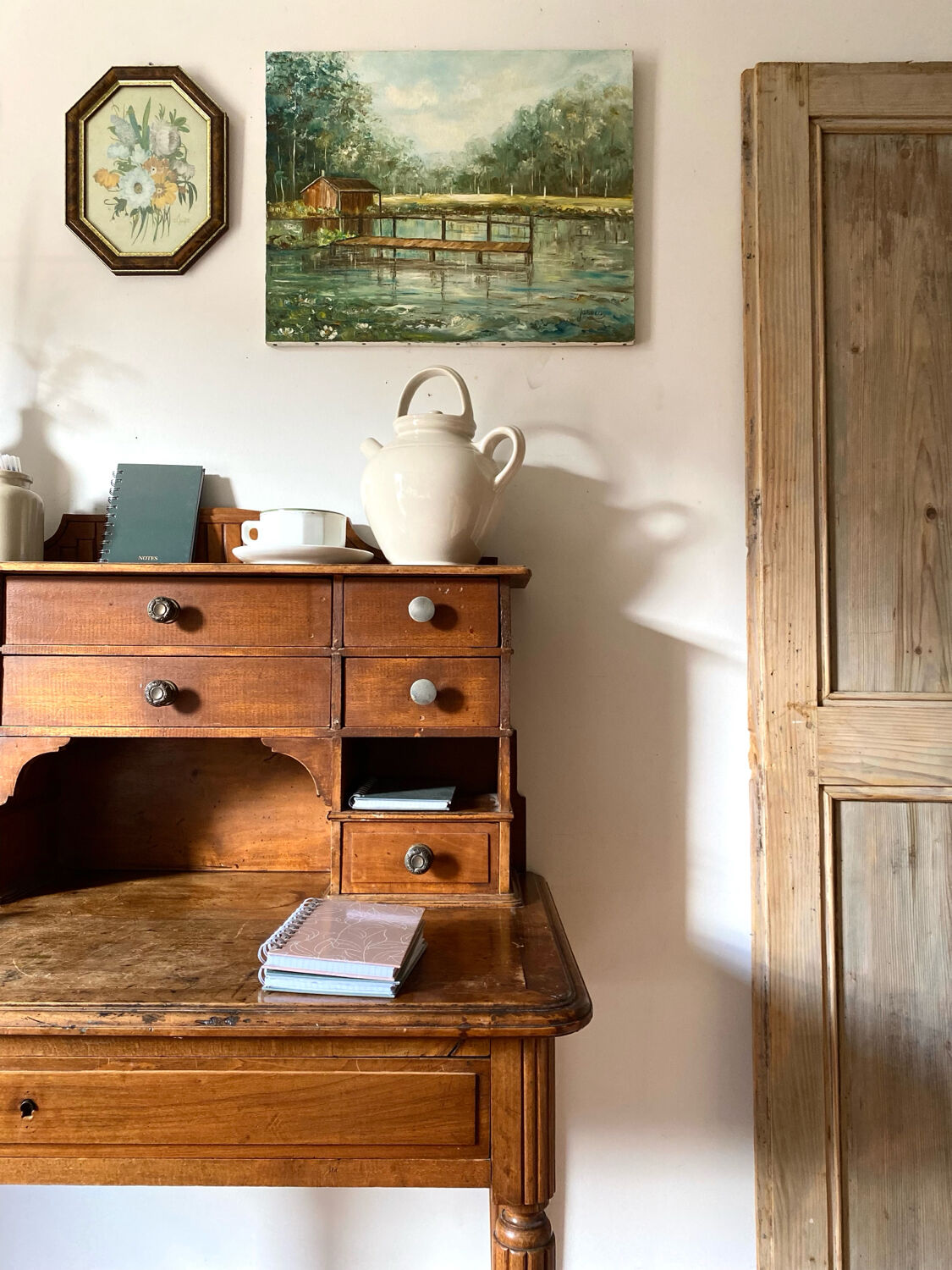 Vintage landscape oil on canvas