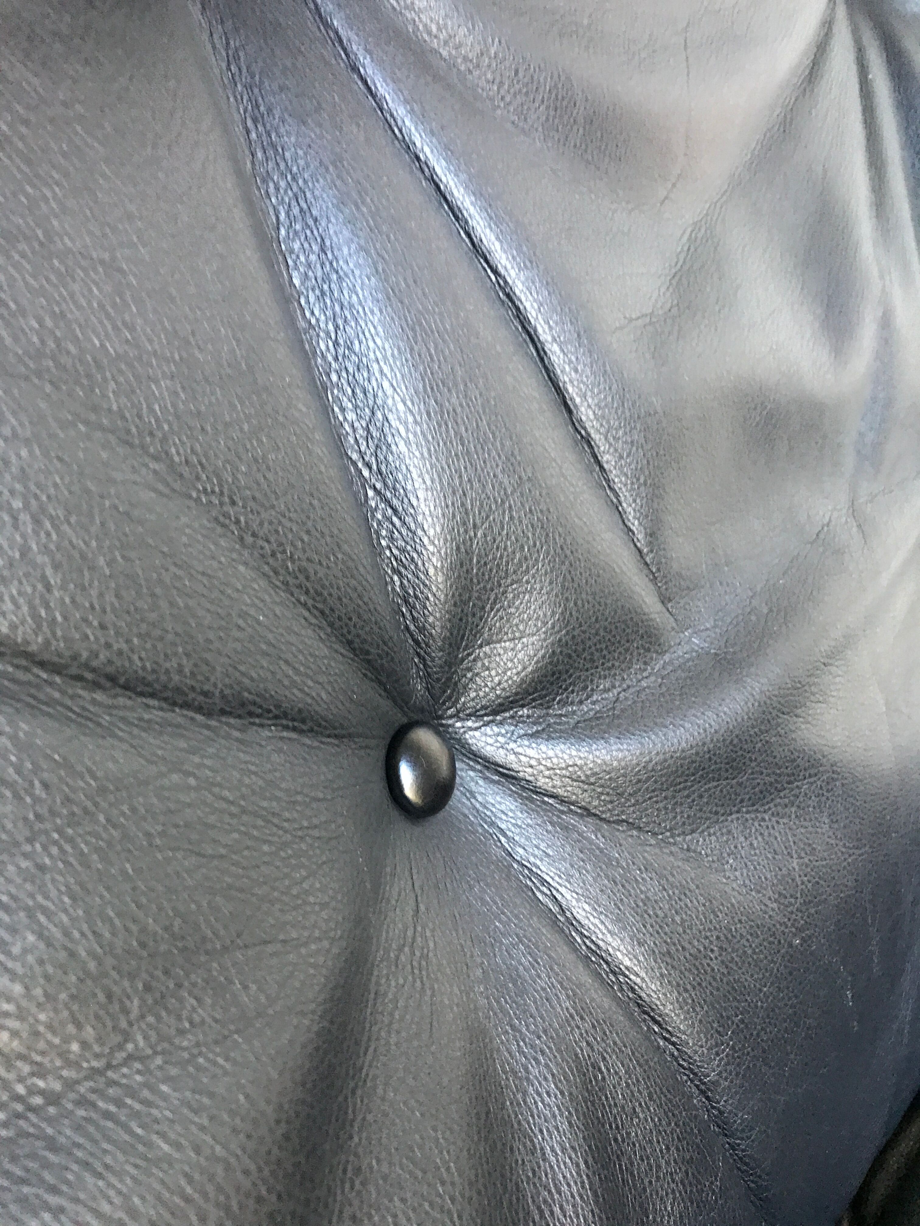LOUNGE ARMCHAIR SIESTA BLACK LEATHER BY INGMAR RELLING FOR WESTNOFA