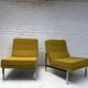 Paire de chauffeuses Knoll Parallel bar