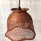 Braided wicker flower suspension