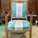 Restoration period armchair in walnut from the 19th century