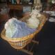 Rattan cradle toy