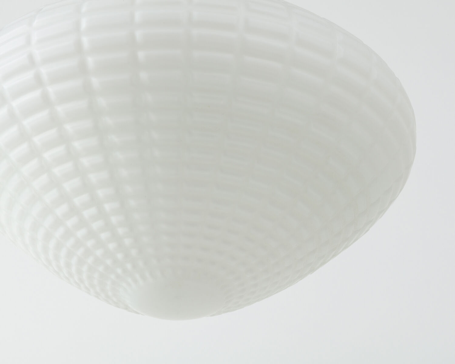 Opaline glass hanging lamp 1950