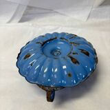 Bougeoir émaillé bleu