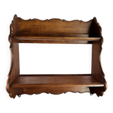 carved wooden wall shelf – Rustic and authentic feel