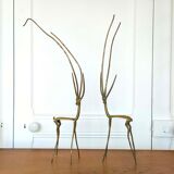 Brass gazelle antelopes