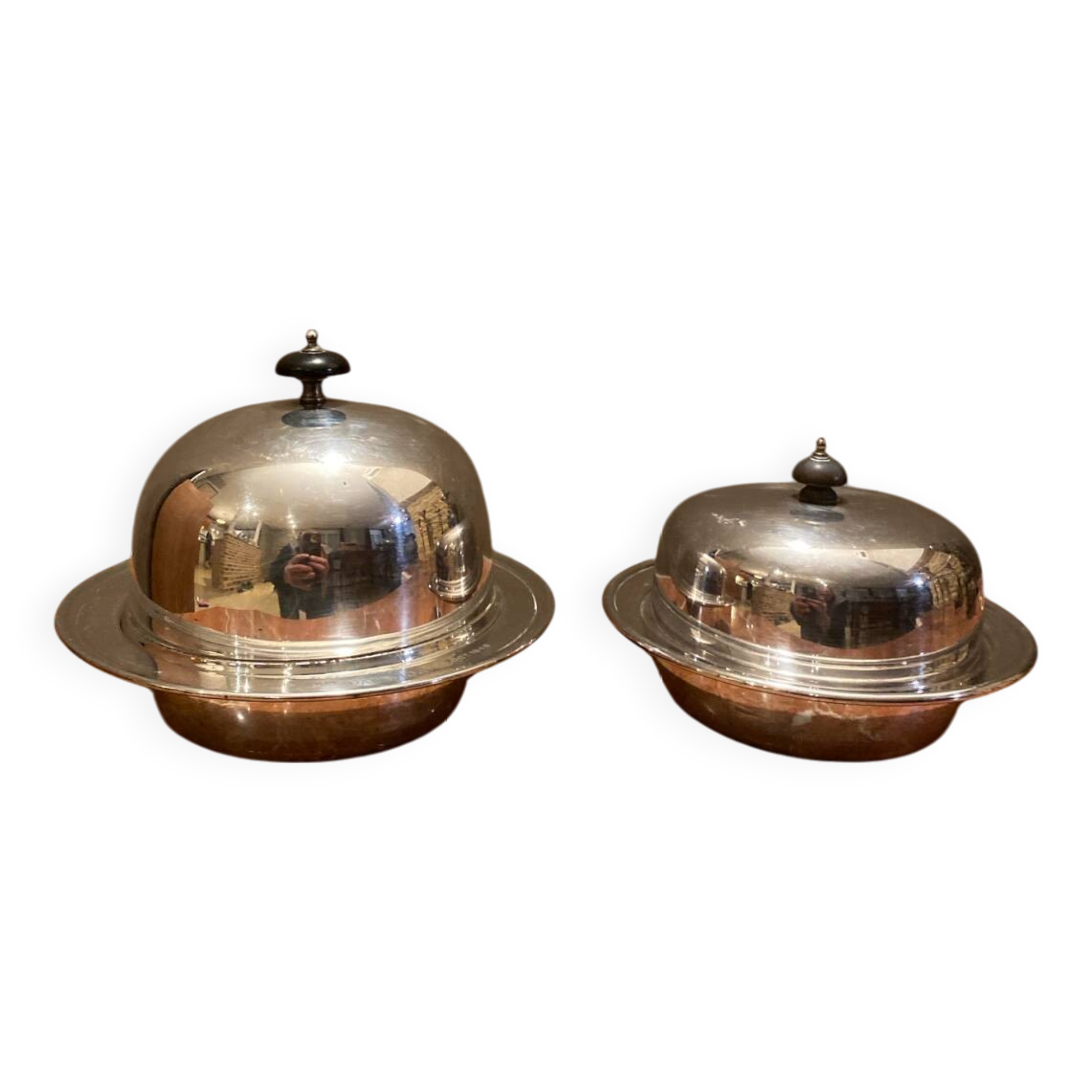 Beautiful set of two old caviar bells