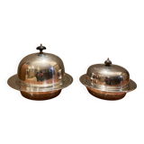 Jolie set de deux anciennes cloches à caviar