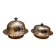 Beautiful set of two old caviar bells