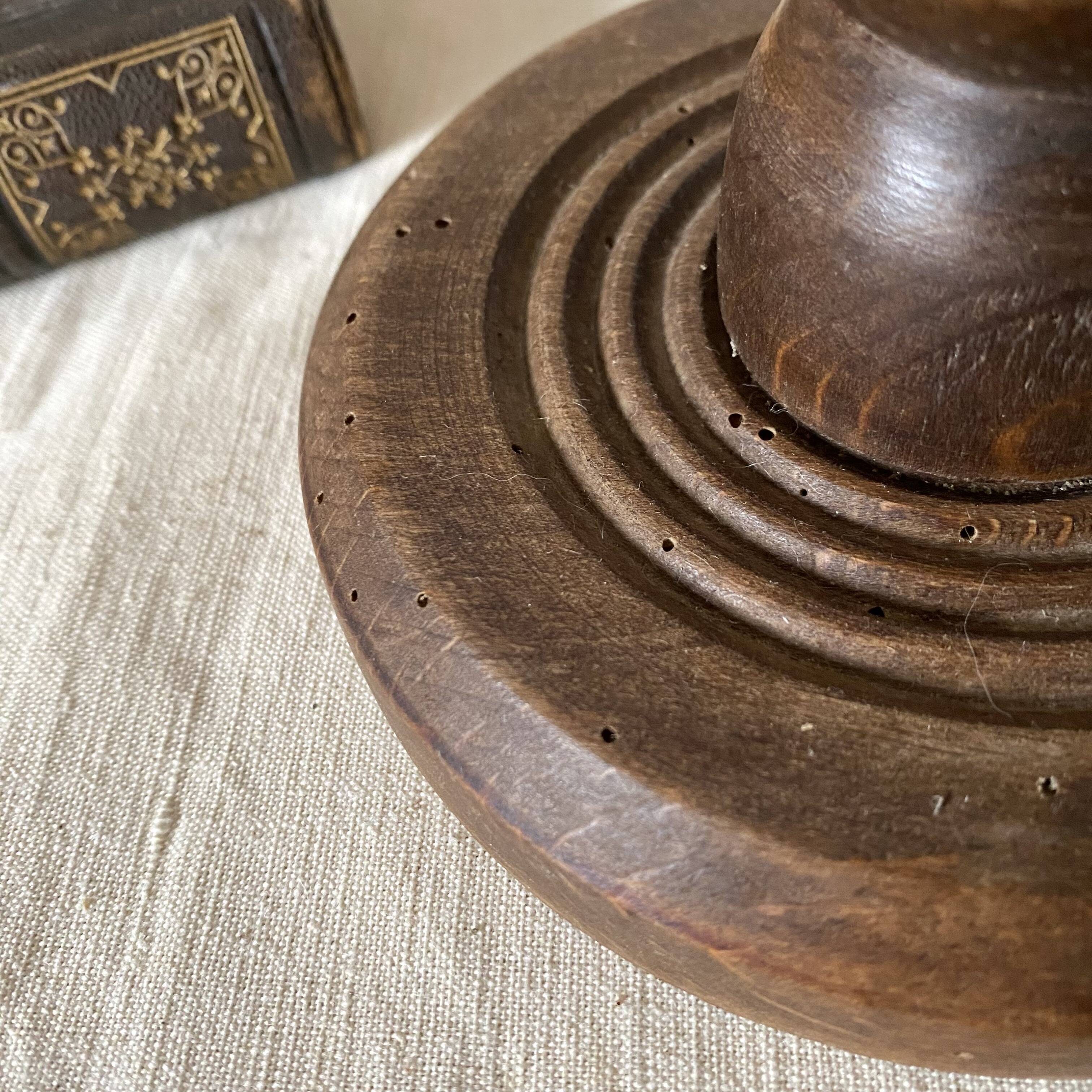 Turned wooden floor lamp, 1930s-1940s.