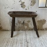 Brutalist solid wood console