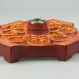 1960s/1970s Ceramic Wall Sconce, Mid-Century Space Age Design