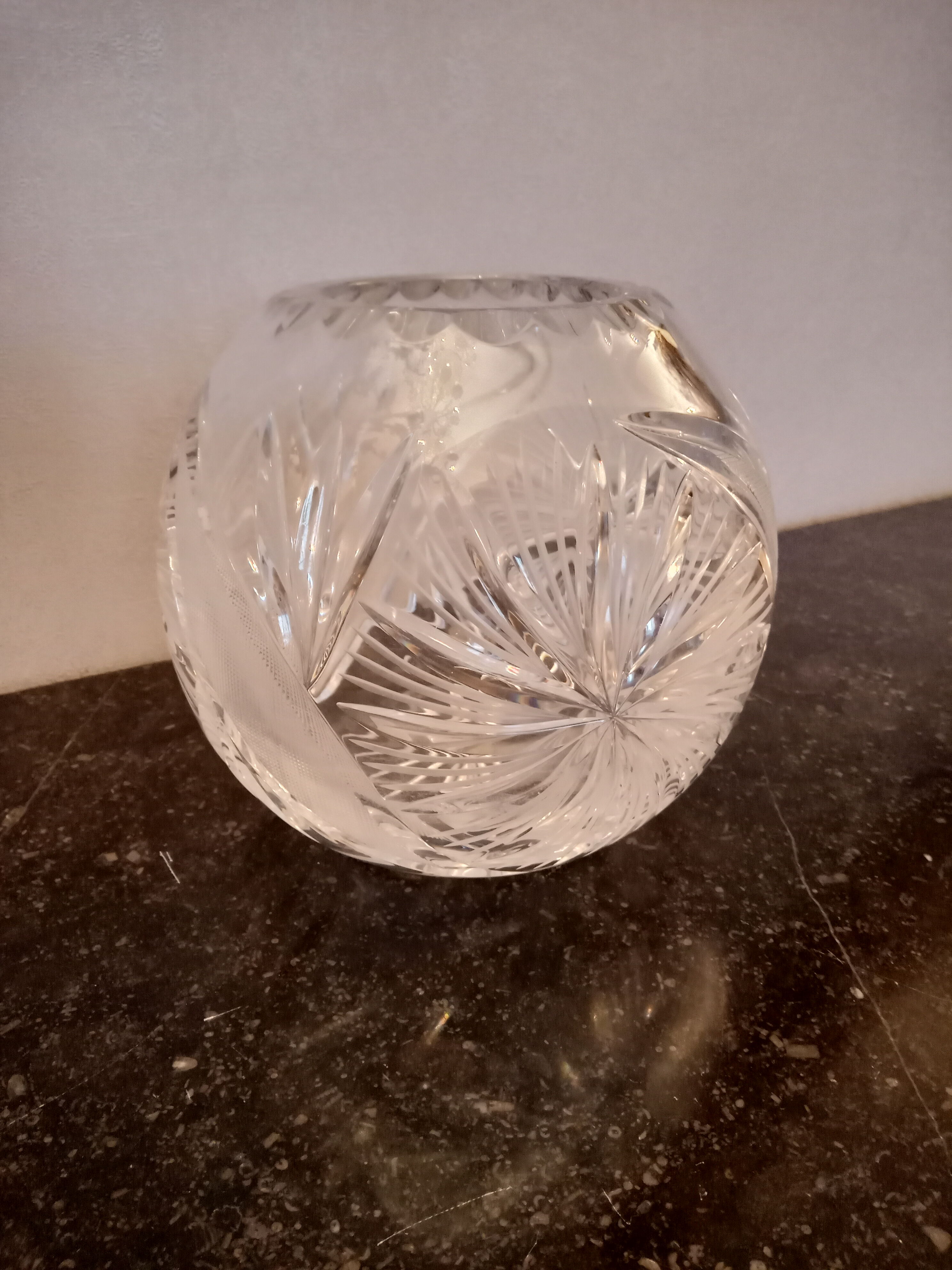 Crystal ball vase