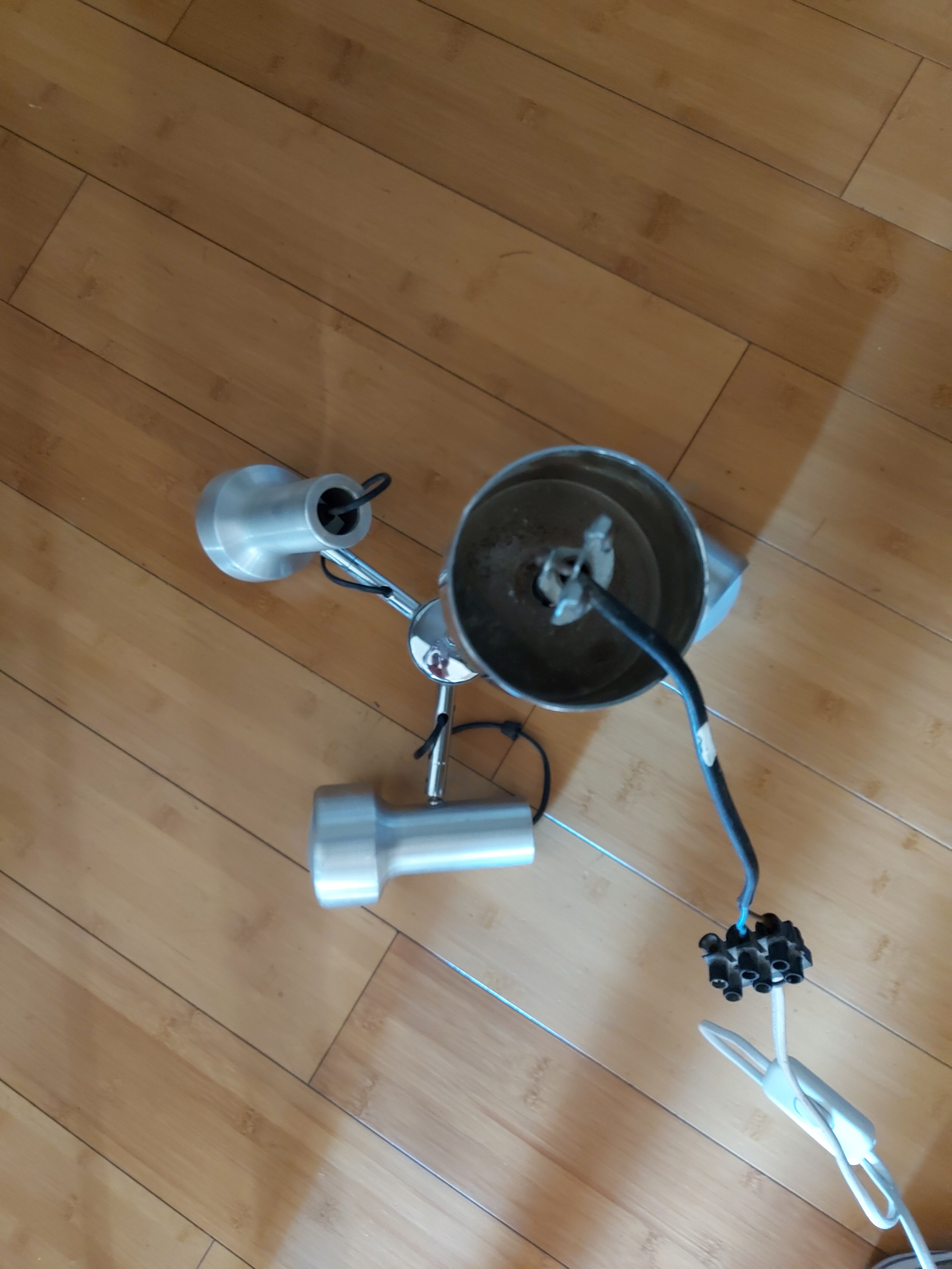 Suspension vintage 70's 3 spots orientable