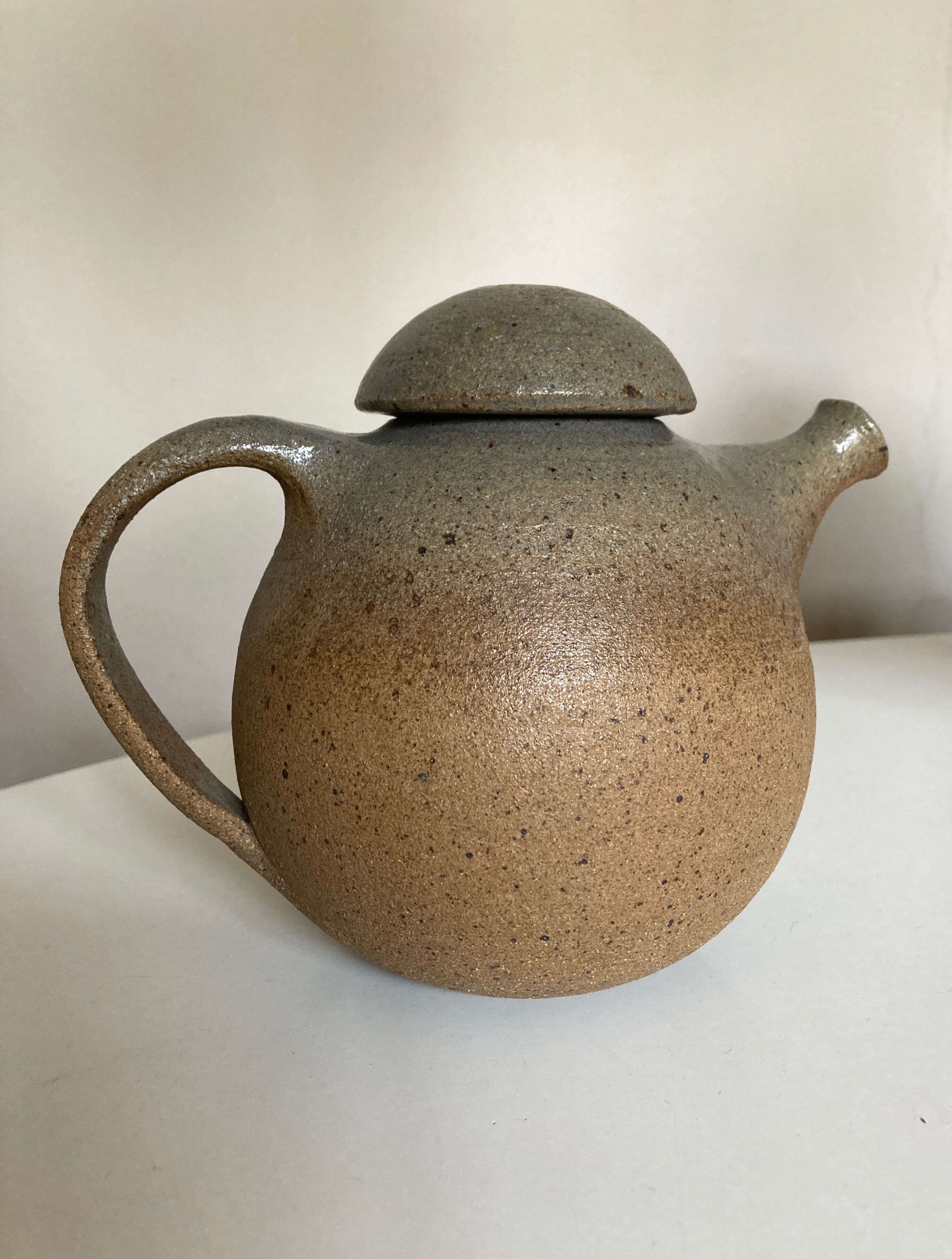 Modernist potter's sandstone teapot 1960