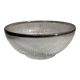 Salad bowl in crystal and solid silver verlys