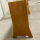 Meuble bar artisanal en bois et céramique orange 1970