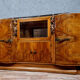 Enfilade galbée époque Art Déco en bois clair vers 1930-1940