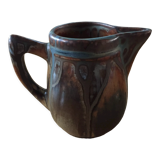 Flamed stoneware creamer by g metenier