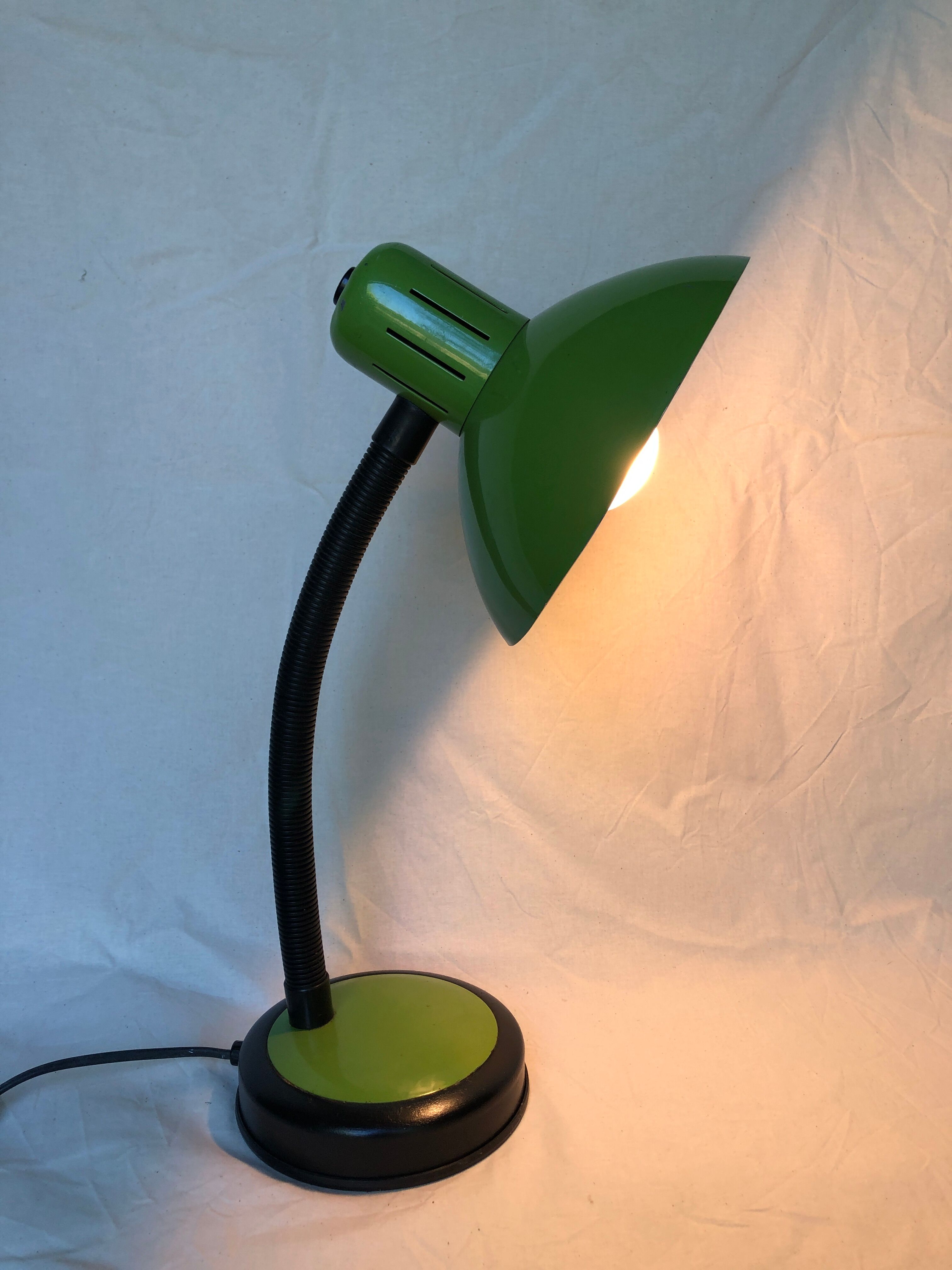 Desk lamp Veneta Lumi green, 70s / 80s