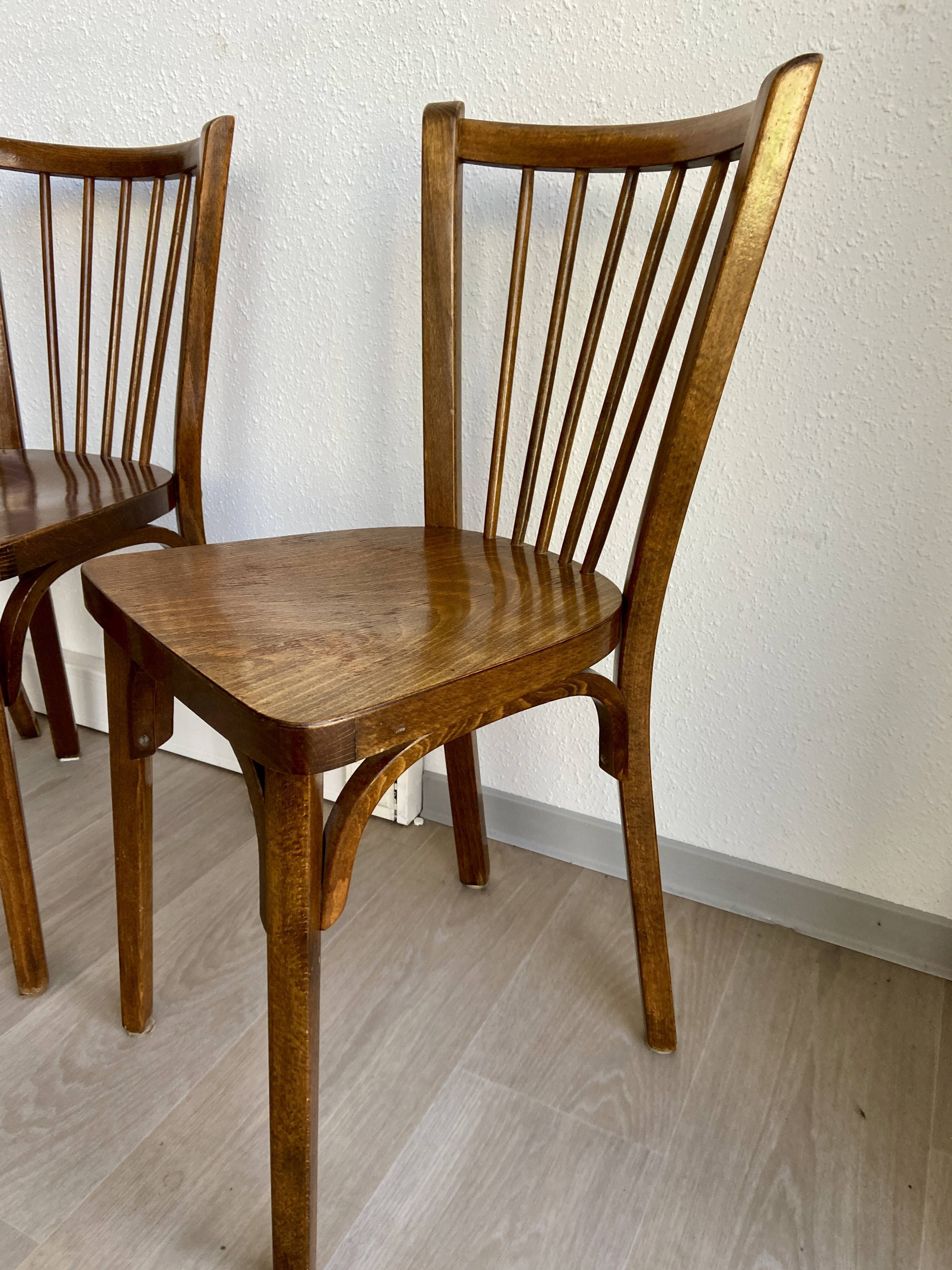 Set of 6 bistro chairs Baumann 60s