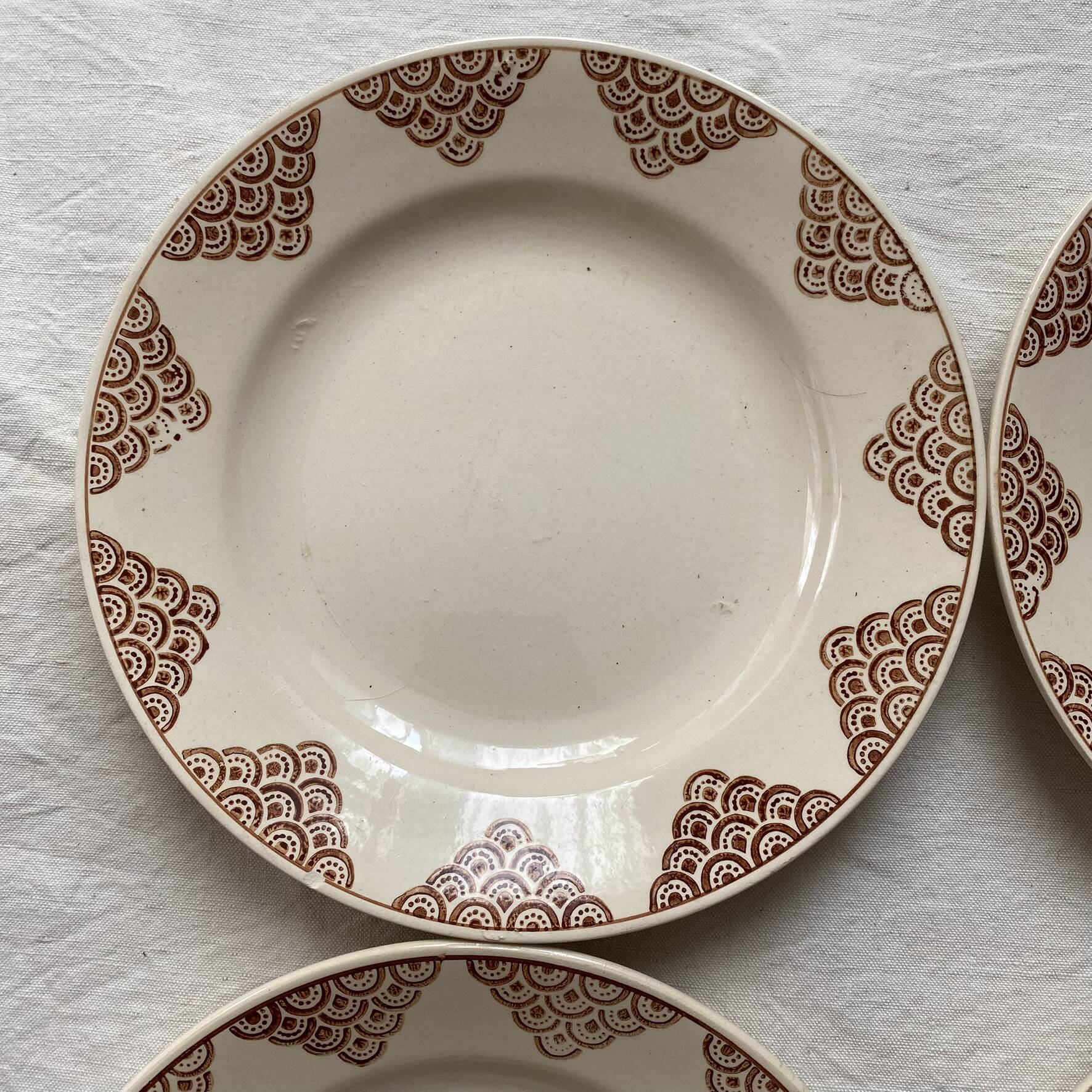 Art Deco flat plates St Amand