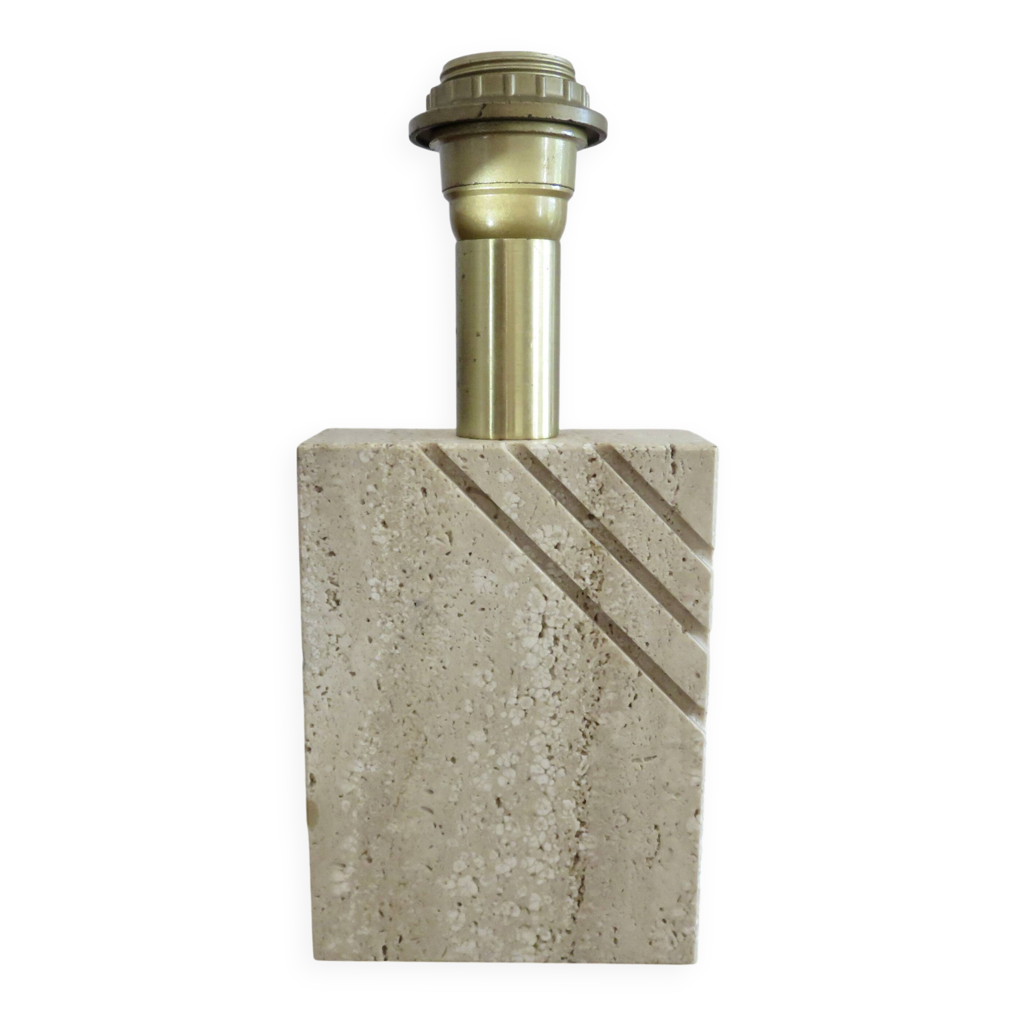 Travertine lamp "Cerri Nestore" 1970, Italy