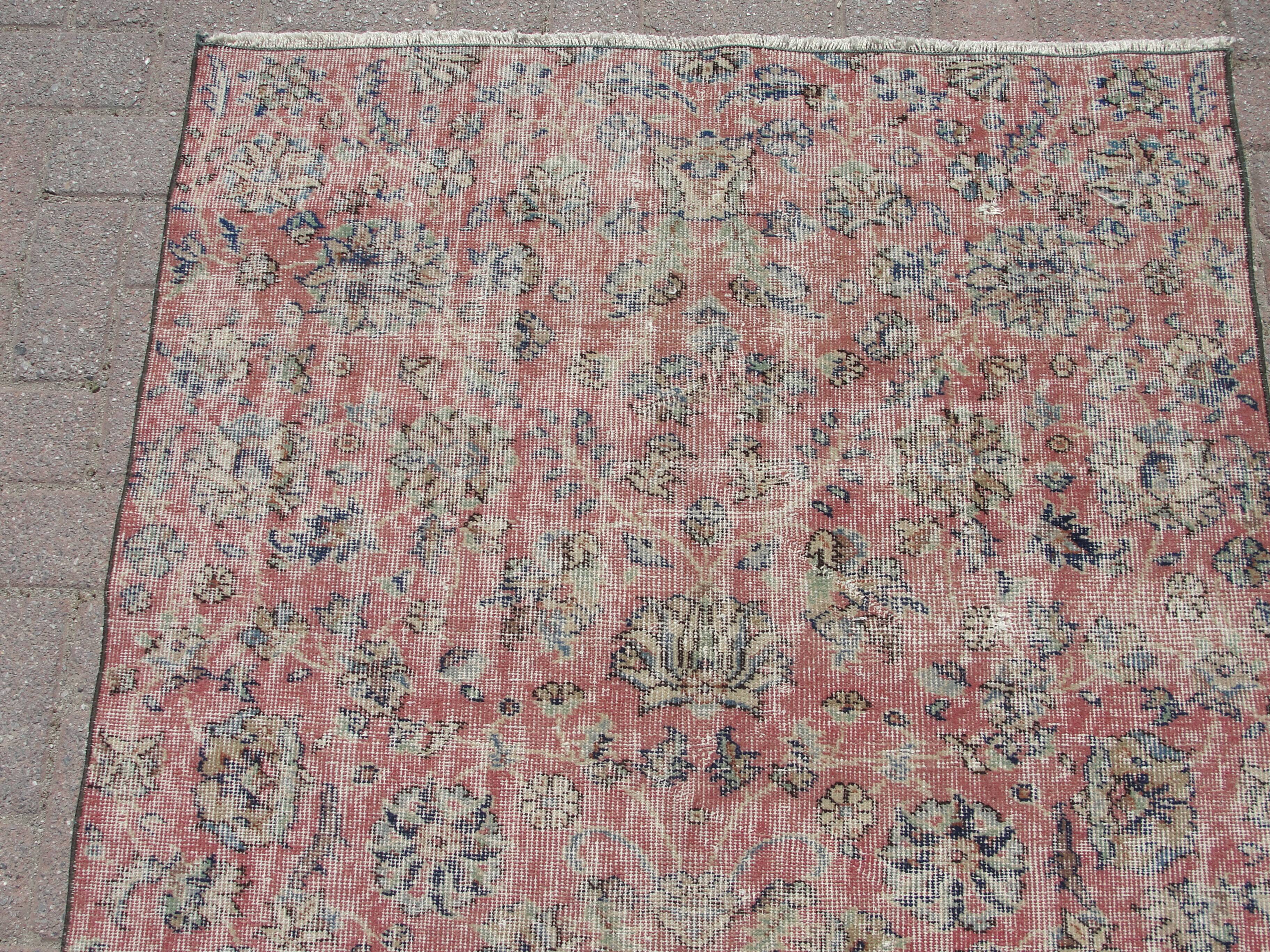 Oushak handmade kilim area small rug
