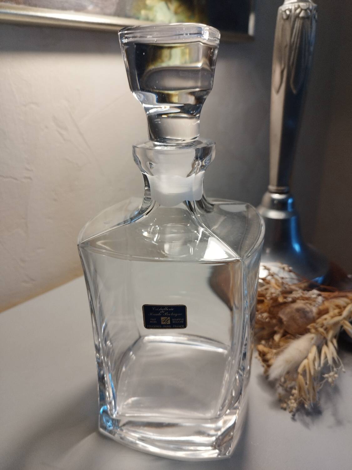 Crystal whiskey decanter
