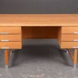 Vintage ash desk by Kai Kristiansen Danish 1970s