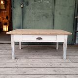 Wooden coffee table / patinated