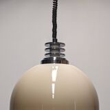 Harvey Guzzini Space Age dlg adjustable pendant lamp circa 1970