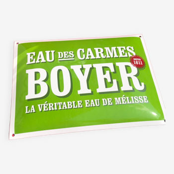 Boyer Carmelite water advertising plate