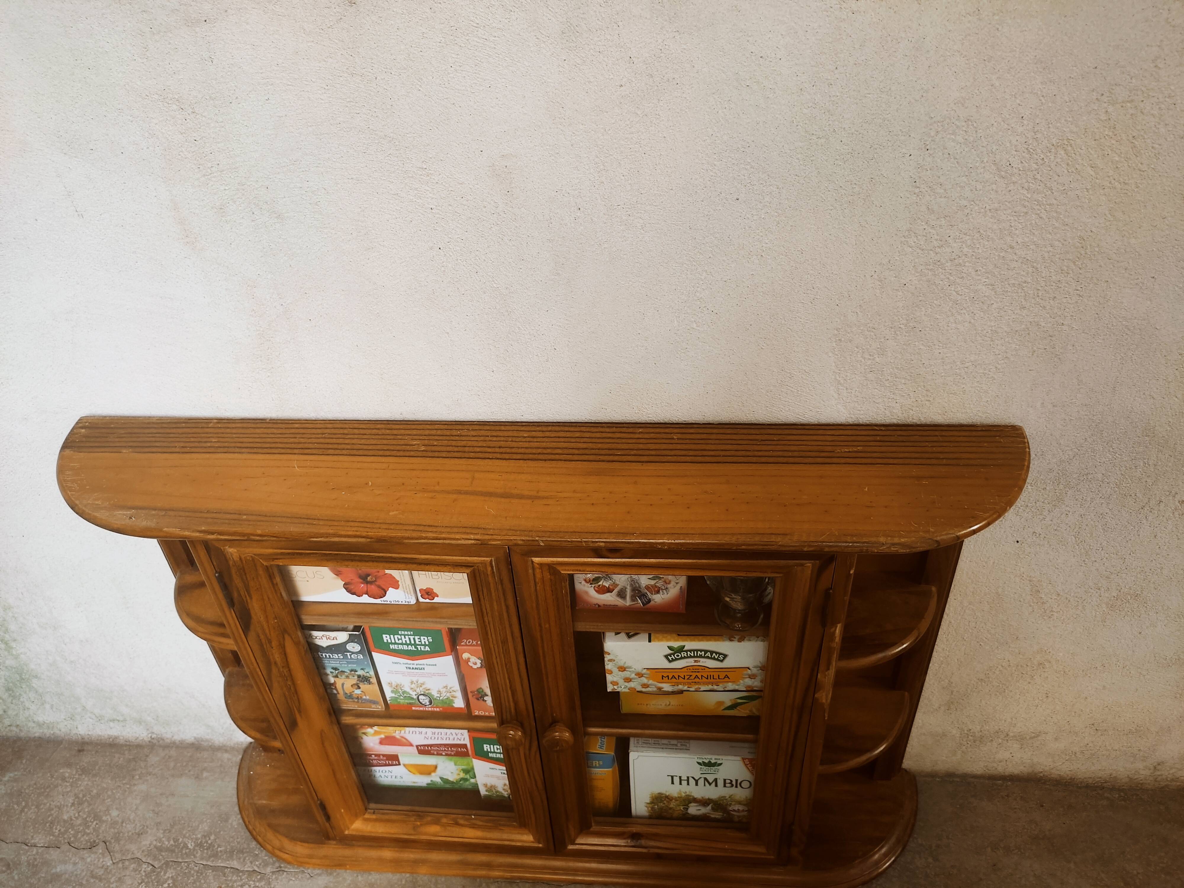 Wooden wall display case