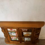 Wooden wall display case