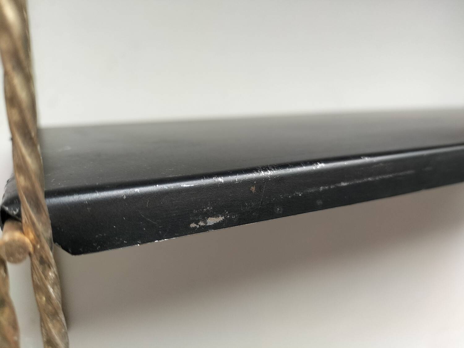 Metal wall shelf