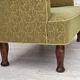 1950s, Danish 2-seater sofa, green furniture wool fabric.