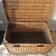 Old malle in rattan and wicker