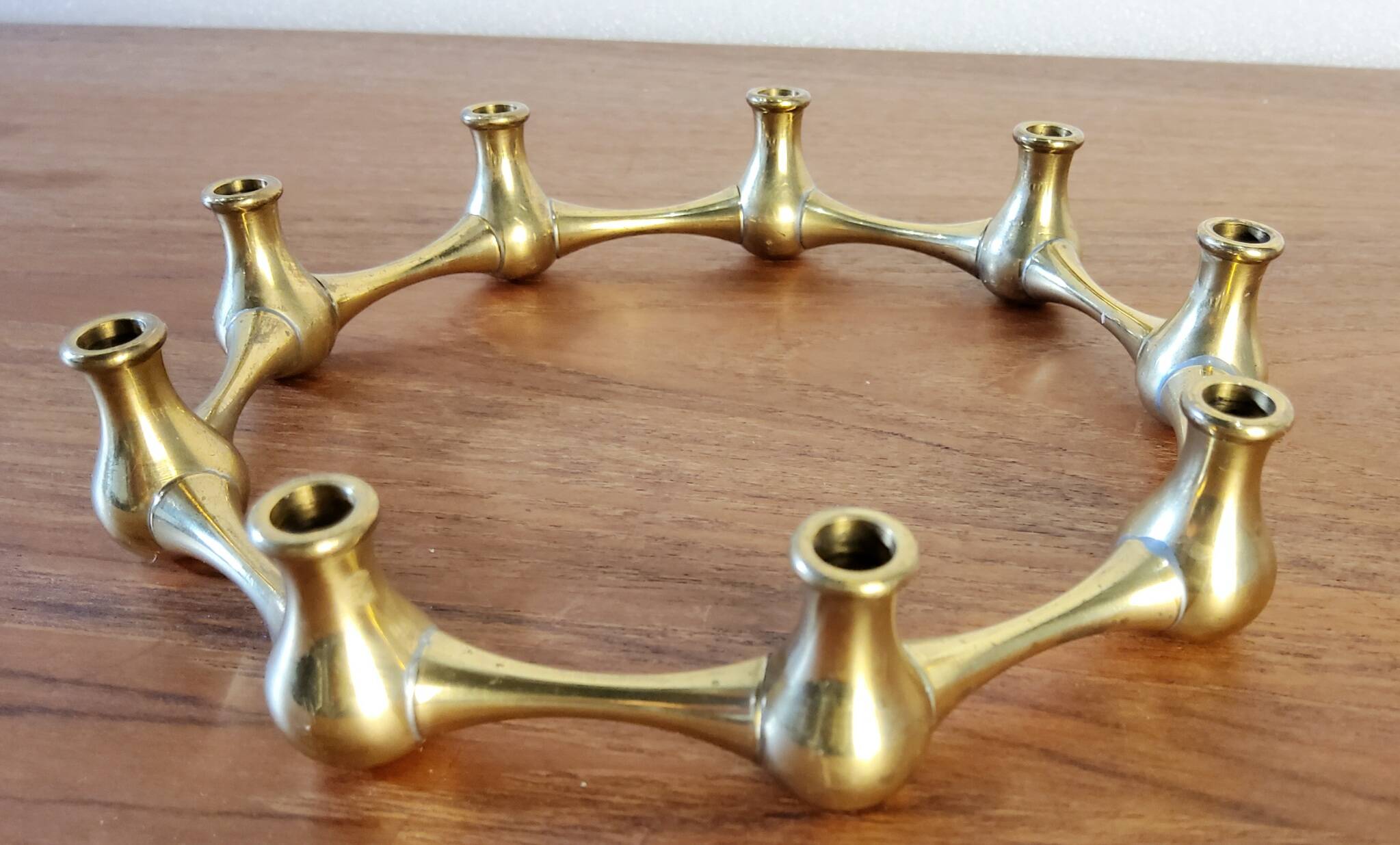 Brass candlestick, Jens Quistgaard, Denmark, 1950s