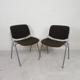 Set of 2 Castelli Dsc Axis 106 chairs by Giancarlo Piretti, 1970s