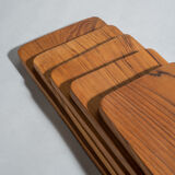 Cutting or presentation board of monoxyl teak with handle (T1)