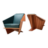 Frank Lloyd Wright Pair of Taliesin 1 Lounge Chairs for Cassina 1949/2018