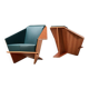 Frank Lloyd Wright Pair of Taliesin 1 Lounge Chairs for Cassina 1949/2018