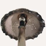 Midcentury ceramic enameled glazed mushroom table lamp