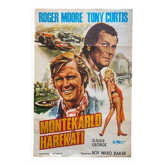 Original cinema poster "Mission Monte-Carlo Yours sincerely" Roger Moore 1974