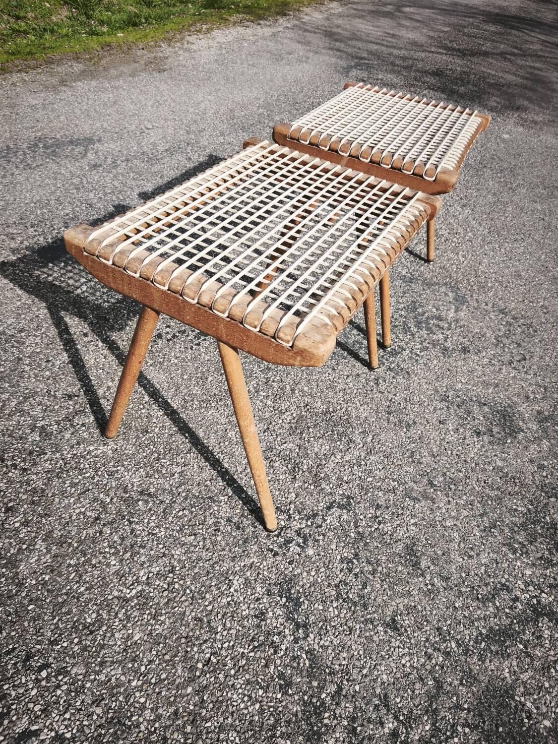 Pair of Georges Tigien stools