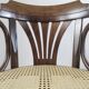 Vintage swivel office chair with curved wood and caning (Thonet style)